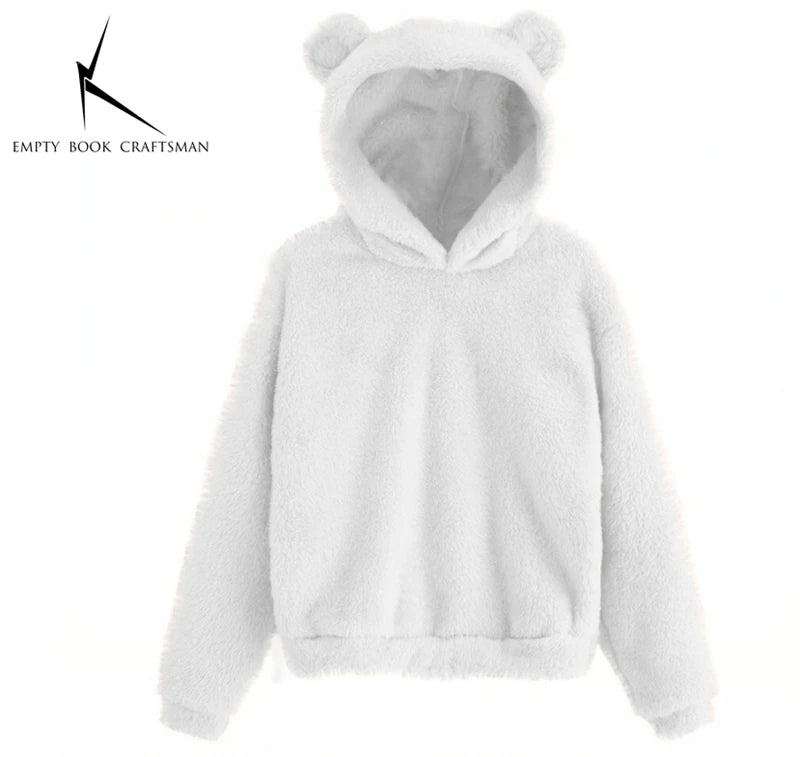 Sweat à Capuche Femme Mignon – Hoodie Chaud Oreilles de Lapin