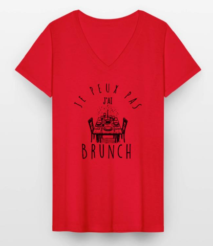 T-shirt classique col V