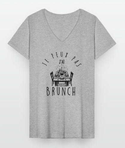 T-shirt classique col V