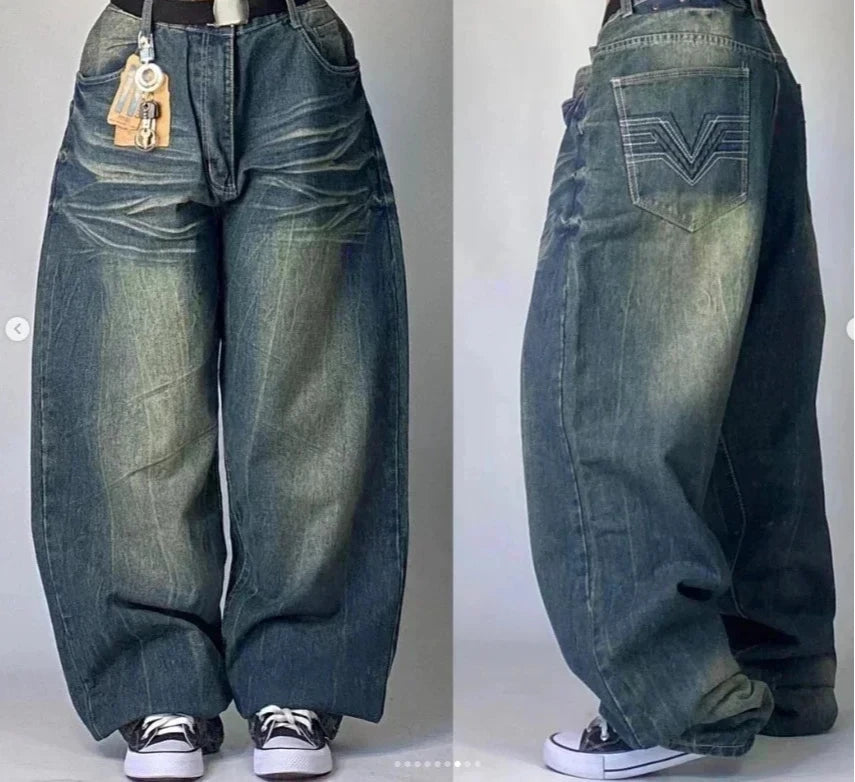 Jean Y2K Femme Coupe Large