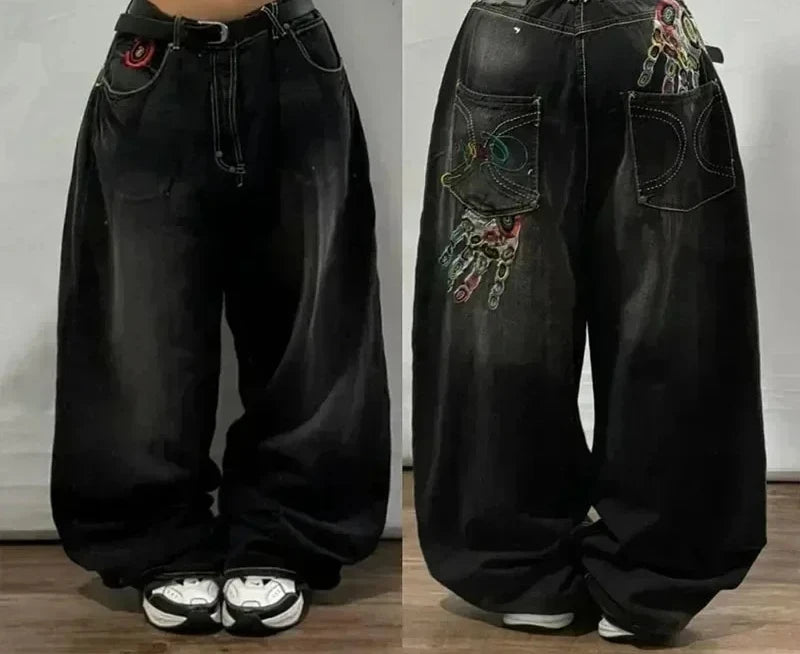 Jean Y2K Femme Coupe Large