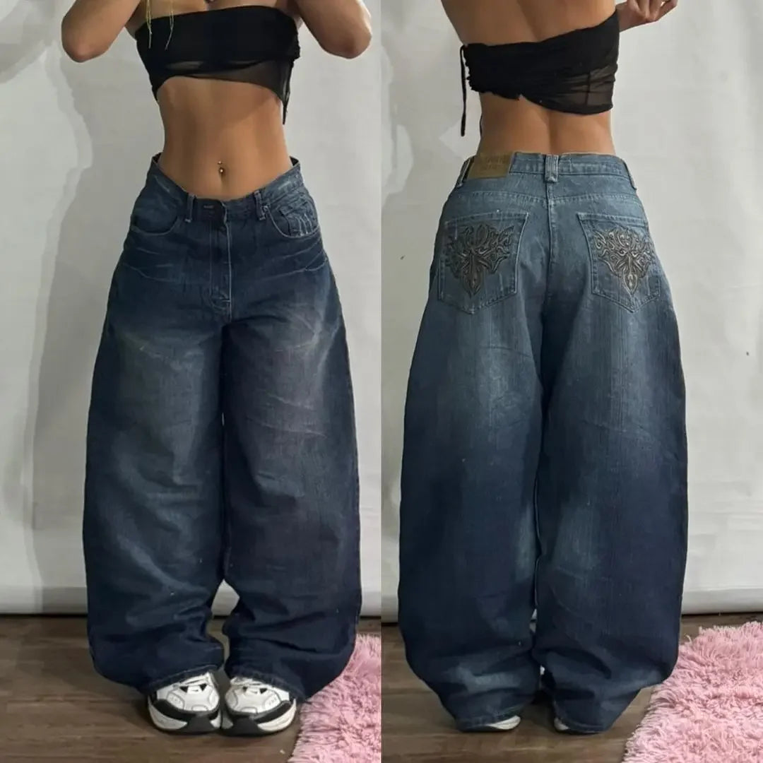Jean Y2K Femme Coupe Large