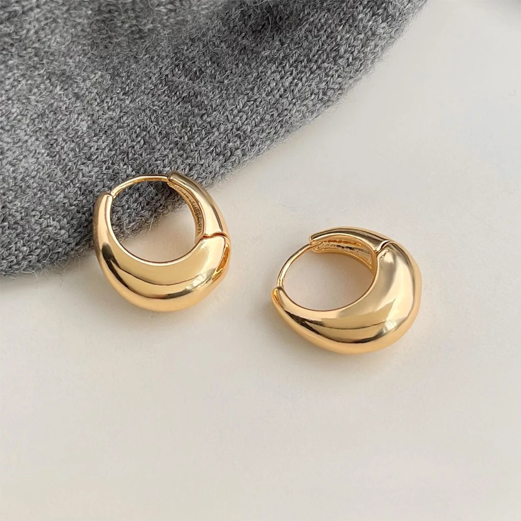 Boucles d’Oreilles Créoles S925 – Argent Sterling, Design Incrusté Élégant