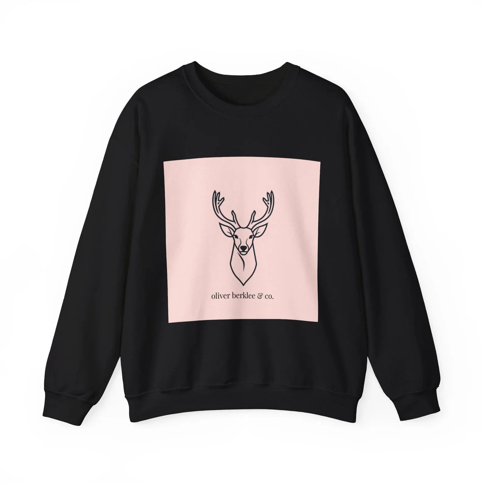 Sweat-shirt minimaliste à tête de cerf