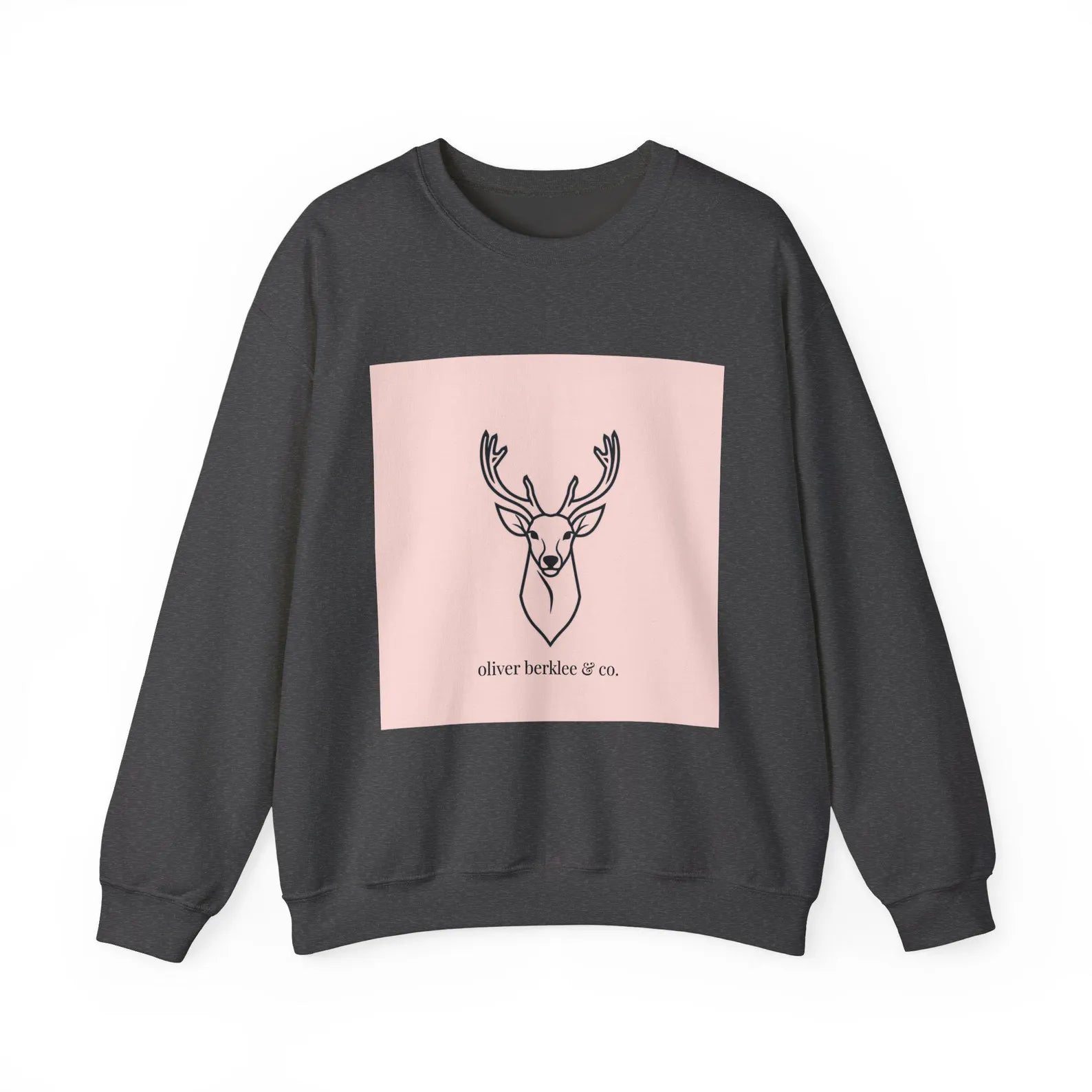 Sweat-shirt minimaliste à tête de cerf