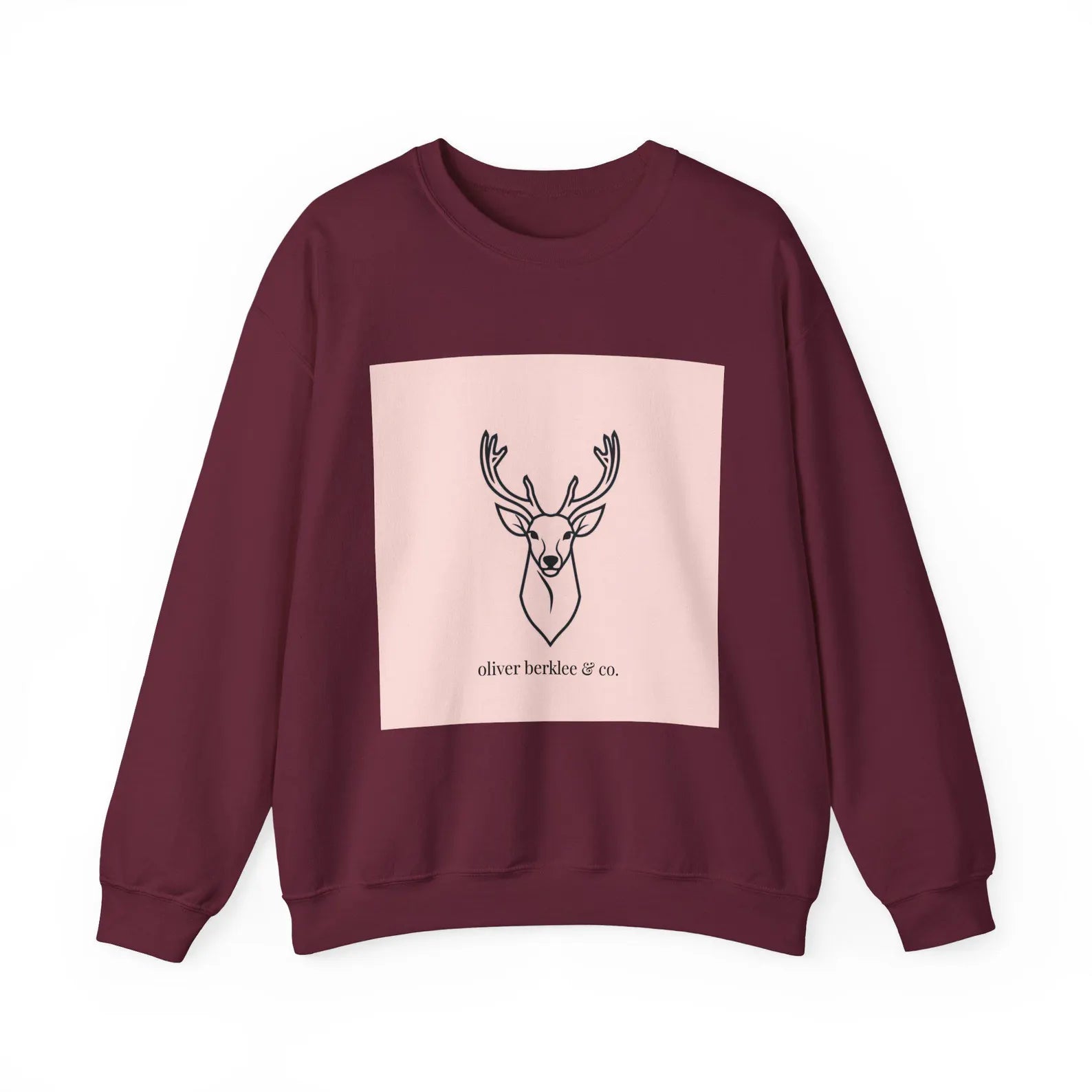 Sweat-shirt minimaliste à tête de cerf
