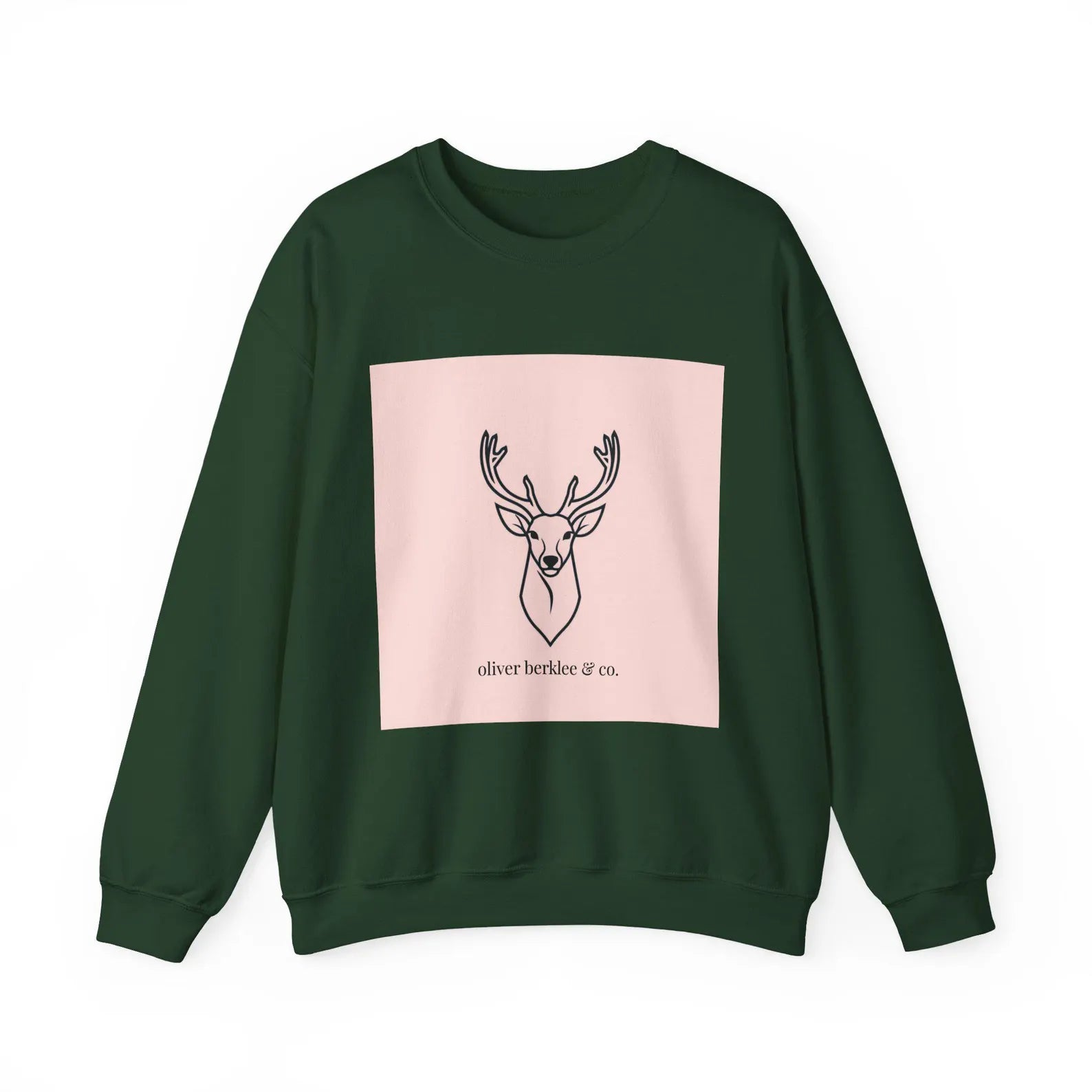 Sweat-shirt minimaliste à tête de cerf